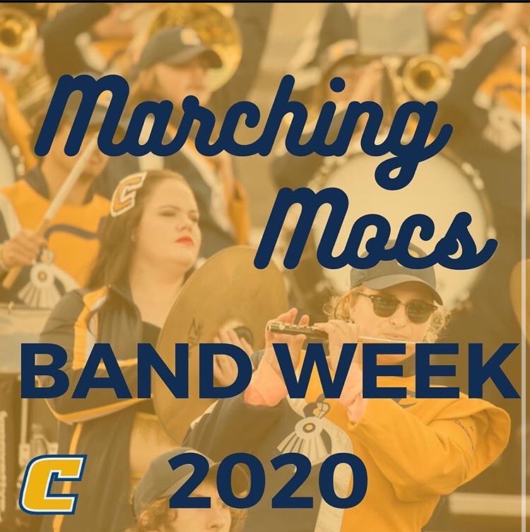 utc_abands86's tweet photo. Due to COVID-19, the Marching Mocs have decided to cancel Band Week 2020. Students are asked to check their emails for instructions from Professor Michael Griffith. The first rehearsal will take place on August 17 at 2:00 PM. Rest assured, we are still so excited to see you all! https://t.co/JJ334averv