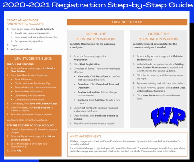 WillsPointMS's tweet photo. Wills Point Middle School Registration will open Monday, July 27th!  For additional information, please see the flyers. 
 https://t.co/2JD9QkQF1s
Get registered! https://t.co/uXsiSEFTbp