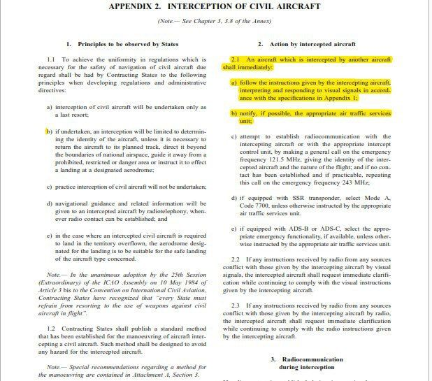 BabakTaghvaee1's tweet photo. What the pilot of #MahanAir's Flight #W51152/#IRM1152 did was violation of International Civil Aviation laws. He could have listened to orders of the #USAF's F-15C pilots. But he refused & decided to quickly dive putting his passengers & crew members at risk. https://t.co/895Lfzoz6T