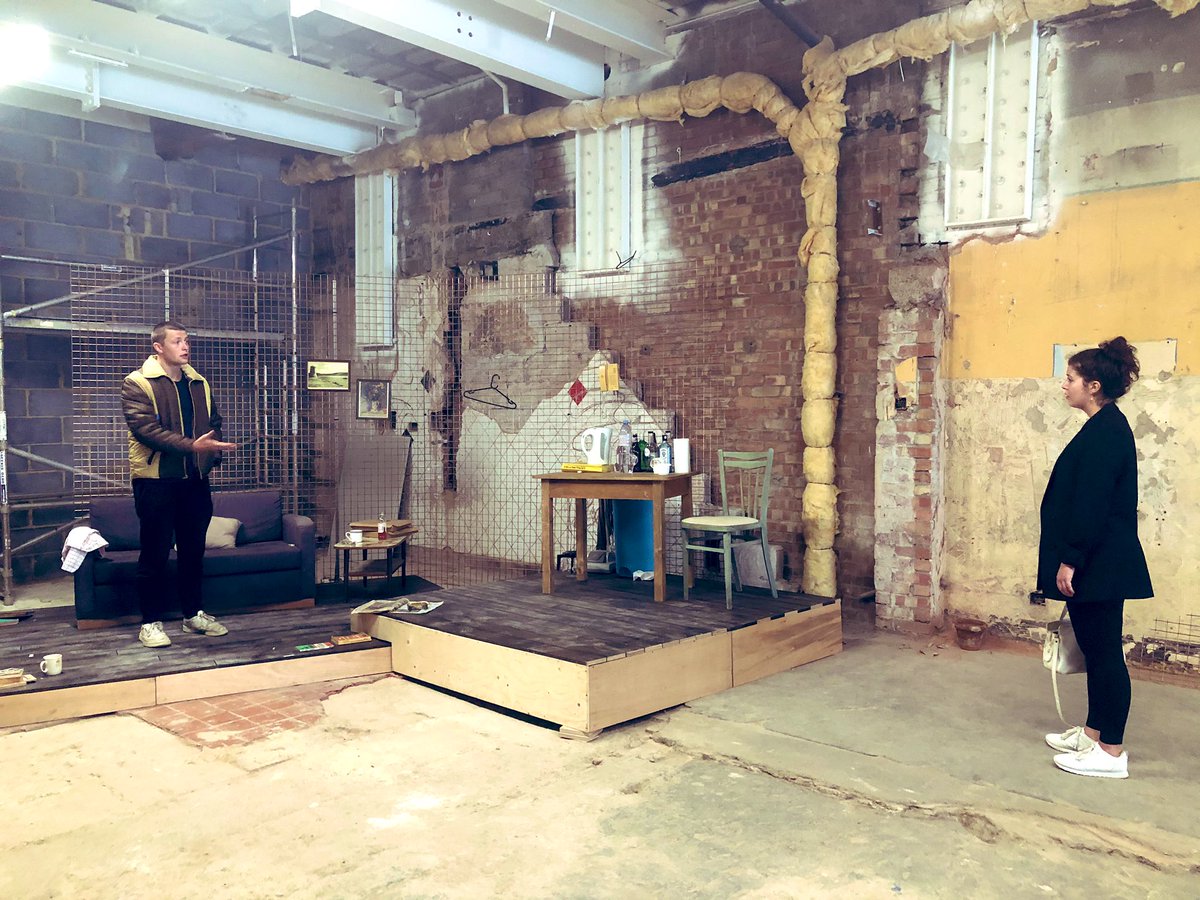 victorlirio's tweet photo. #FirstLook—These guys smashing it! Exploring this play has been revelatory. More set elements to come! #rehearsals #socialdistancetheatre #soundstage #multicam #livestreamproduction #EdwardAllanBaker @nancy_farino @James_Burman @BOVTS https://t.co/tmmWQSQ9FG