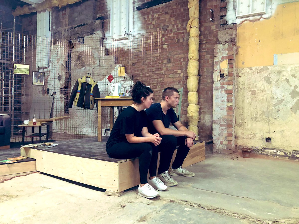victorlirio's tweet photo. #FirstLook—These guys smashing it! Exploring this play has been revelatory. More set elements to come! #rehearsals #socialdistancetheatre #soundstage #multicam #livestreamproduction #EdwardAllanBaker @nancy_farino @James_Burman @BOVTS https://t.co/tmmWQSQ9FG