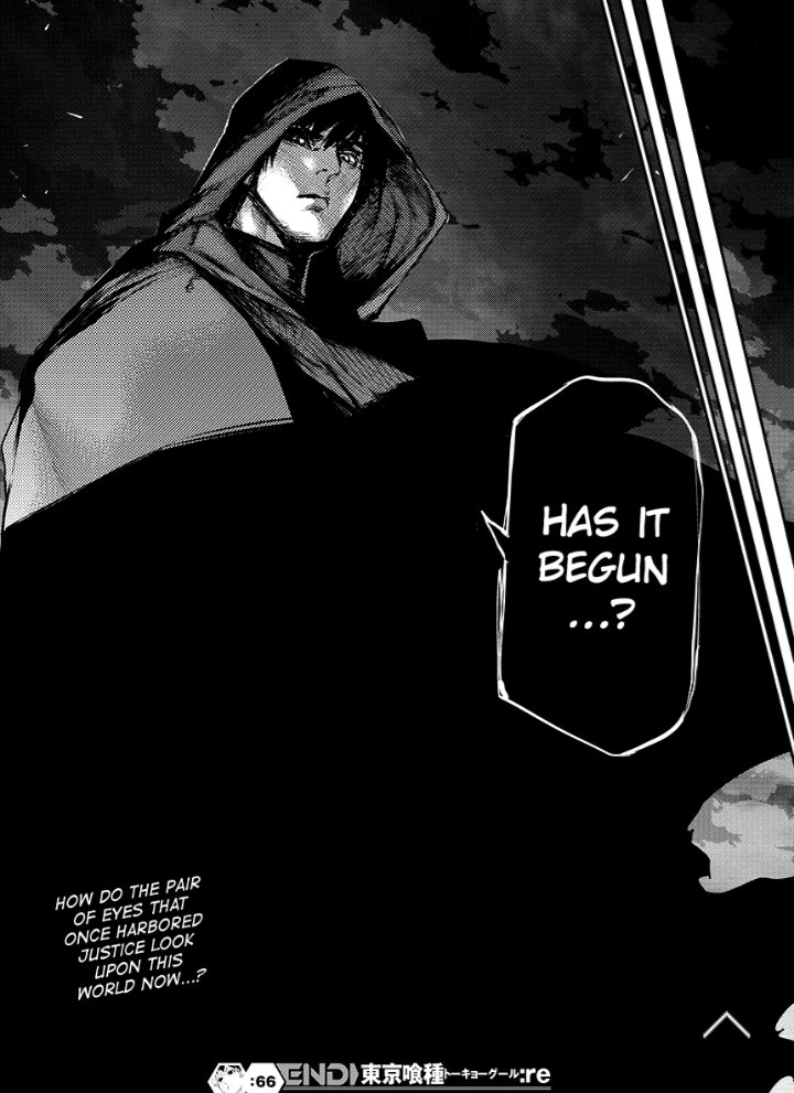 I'm losing my mind. Amon is back and is prob the 1 eyed king, Washuu clan was the leader of the clowns who infiltrated Aogiri, Anteiku and the CCG playing a quadruple (?) Agent that played all sides and leaked info and was also behind the ghoulification research?  @TheNewWorldFool