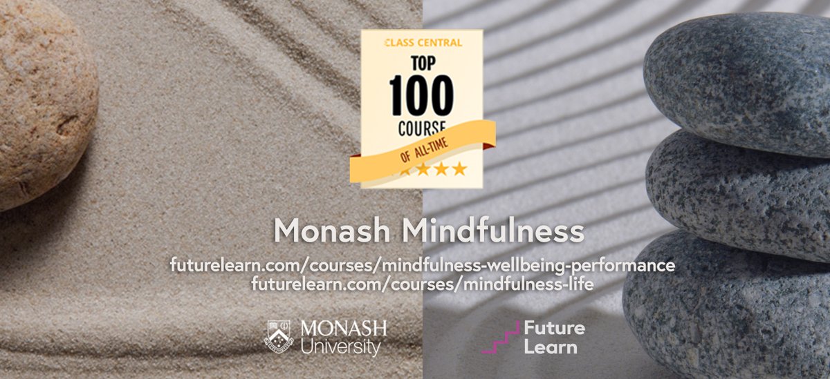 MindfulMonash's tweet photo. "Maintaining a Mindful Life" starts 24 Aug (https://t.co/qSw7jevPJR) but it's not a beginner course. If you haven't already completed "Mindfulness for Wellbeing and Peak Performance" it's still open and a great place to start: https://t.co/mlBCLQHp6G #FLMindfulness https://t.co/qxy1b9TEyn