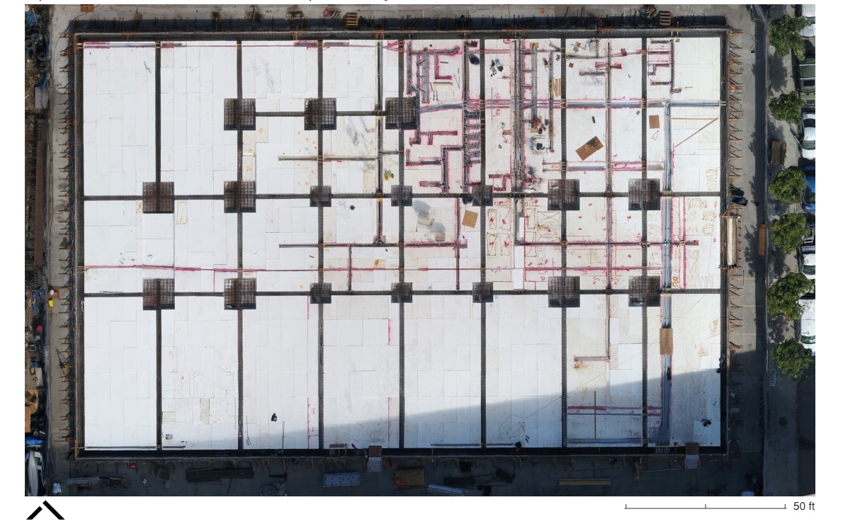 pankowVDC's tweet photo. Nice day for a laser scan and drone flight at #BayviewSAFE to capture the MEPF trenches before infill. #PankowProjects @pankowbuilders @FARO_TechInc https://t.co/Nu5ZxraM9r