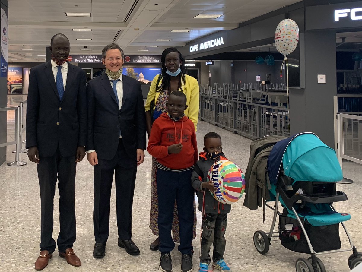 THANK YOU President <a href="/realDonaldTrump/">Donald J. Trump</a> for saving my family+me &amp; giving us refuge in the USA after I fled a death squad sent by #SouthSudan President Salva Kiir. WITHOUT YOU, I’D BE DEAD. Kiir has ruled 9 yrs with an iron fist never facing an election - they MUST happen in Dec ‘21.