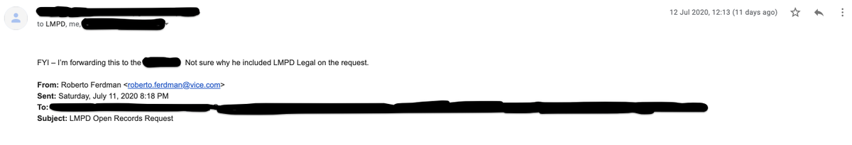 If you've made it this far, congratulations. Because there's a kicker. I was accidentally included on an email reply to my original request, where I'm referred to in the 3rd person and they divulge they're sending requests to a group or team for which there's no record online 8/9