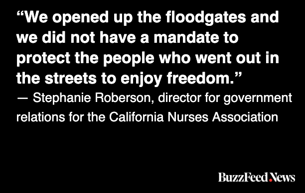 Public health experts are hopeful that California will get the surge under control, but agree that had precautions been taken beforehand, much of it could have been avoided  https://www.buzzfeednews.com/article/skbaer/californias-covid-19-dream-has-devolved-into-a-nightmare?bftwnews&utm_term=4ldqpgc#4ldqpgc