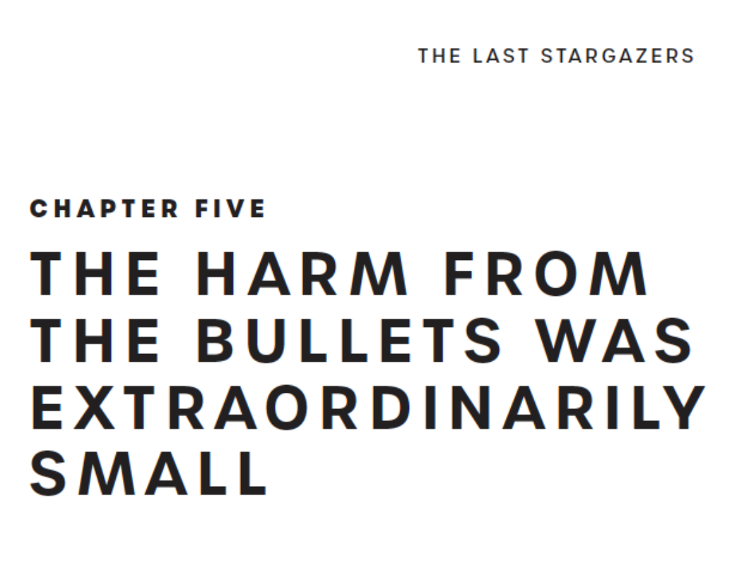 And that’s where the title of the fifth chapter in  #TheLastStargazers comes from: