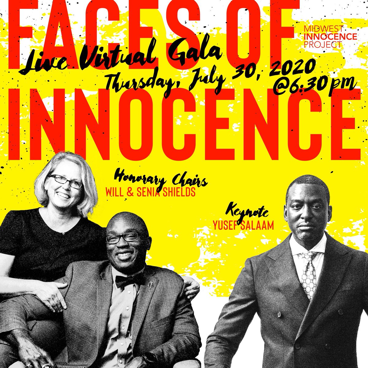 We’re 1 week out from our online Faces of Innocence gala, the event is completely free to attend! Learn from several amazing people in the fight for justice, including our Keynote, <a href="/dr_yusefsalaam/">Yusef Abdus Salaam</a>. ASL interpreters and CC will be provided. Register now! themip-foi.org