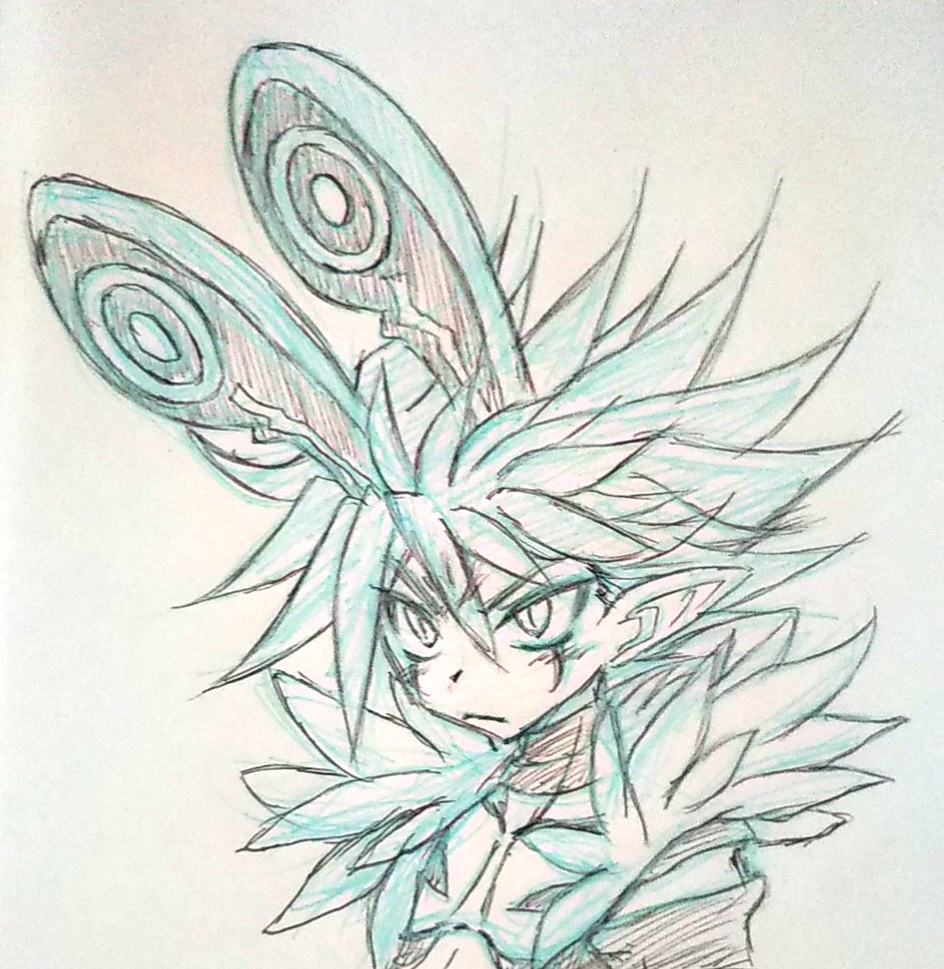 sab_Byako's tweet photo. リベンジキリアさん🐰
ウサリアちゃんのウサミミ🐰つけ忘れたのと、髪の毛気に入らなかったから描き直した！
後でペン入れして色つけなきゃな🐰 https://t.co/yjw9Q8yfxV