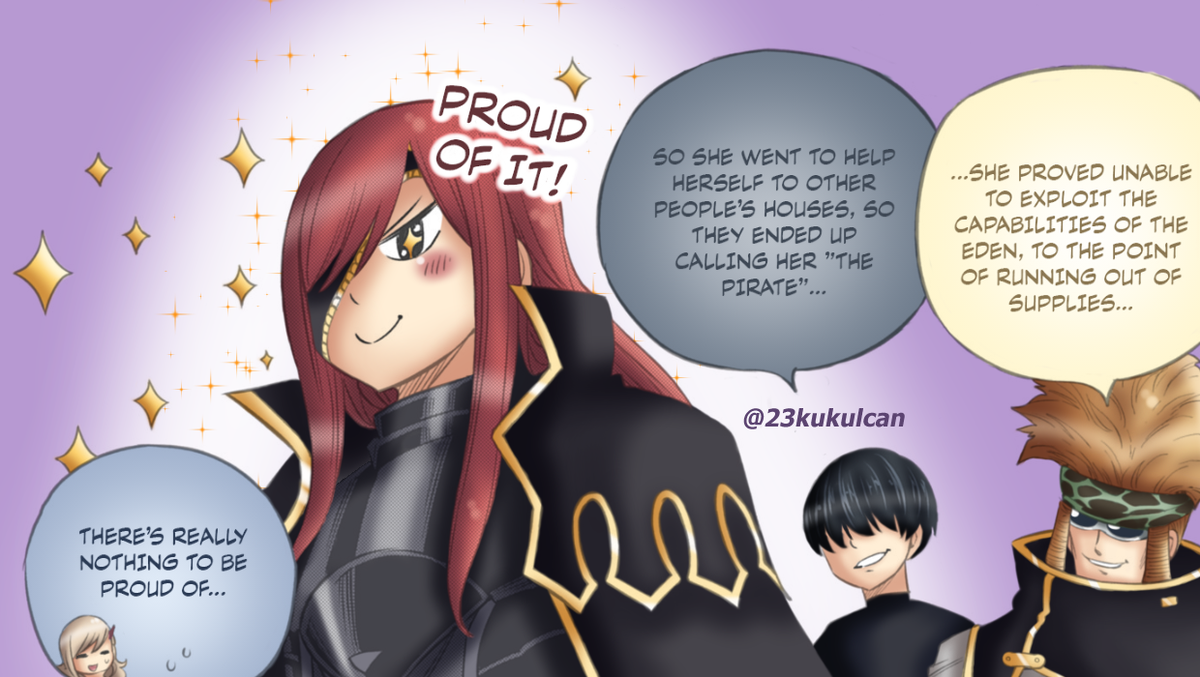 Hexemy23's tweet photo. Just a small panel this time, but proud Elsie is adorable!! 😂 💜

I hope you like my coloring, even if it's nothing big. Please tell me what you think!! 💜

#EdensZero #ElsieCrimson #Jesse https://t.co/UbUNZ7NZB2