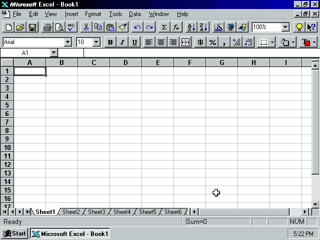 awww yeah, Excel '95!