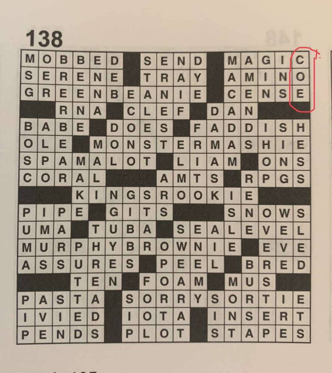 CoeXCTF's tweet photo. Shame on anyone who doesn’t get “15 down” correct! Pretty cool that one of the largest publishers of crossword puzzles feels Coe is well-known enough nationally for people all over the country to know the answer. #KohawkPride https://t.co/7KiMhqv0Ql