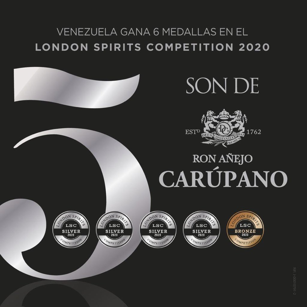 RonCarupano's tweet photo. #RonCarupano arrasó en Londres 🙌🏻
Brindemos por las medallas que obtuvo el Ron de Venezuela en el London Spirits Competition 2020, de las cuales 5 son de #OtroNivel 🙌🏼
Trabajamos arduamente para dejar el nombre de nuestro país en alto siendo #ElMejorRonDelMundo 🇻🇪 https://t.co/Ub1NVZMBQA