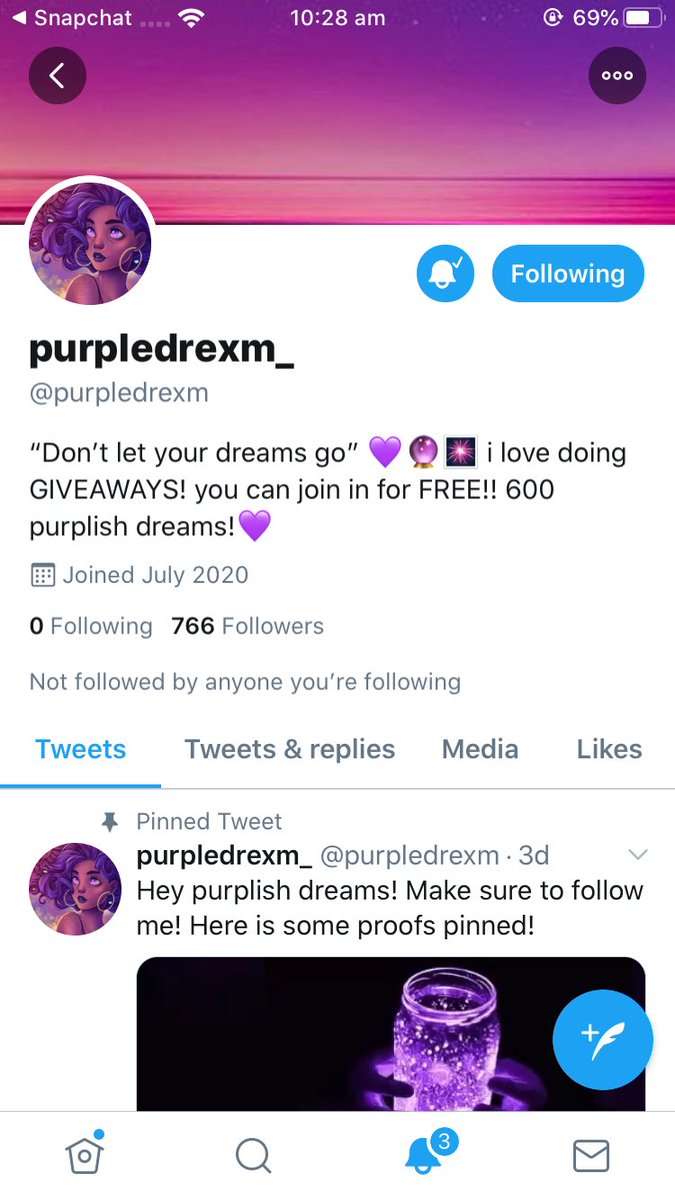 bubblesxxio's tweet photo. @purpledrexm Done ✅ TYSM for making this giveaway your too kind 💖 my username is quite long so I don’t want to post it up on here but if by some miracle I win 1st 2nd or 3rd I will let you know my username. Have an awesome day 💖 https://t.co/wNWLYlKnTJ