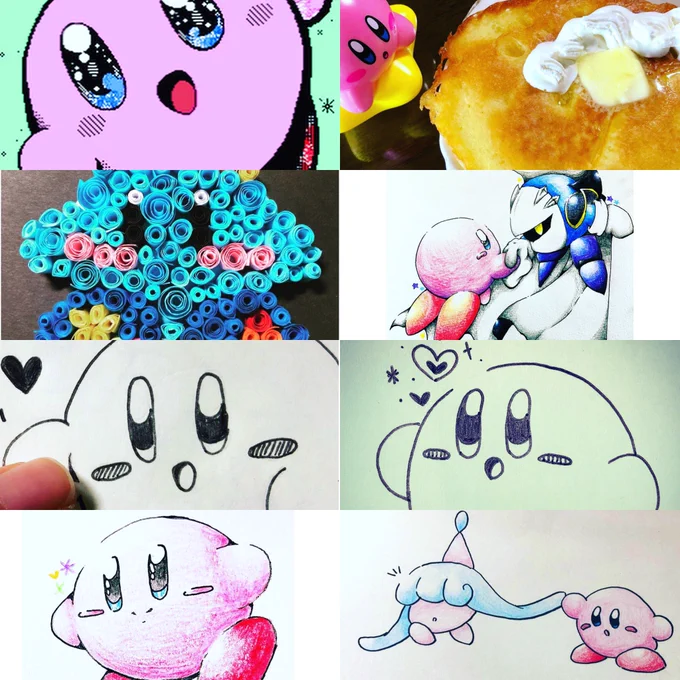 #イラスト #いいねした人全員フォロー #スマブラSP  カービィ色々作ったもの? 