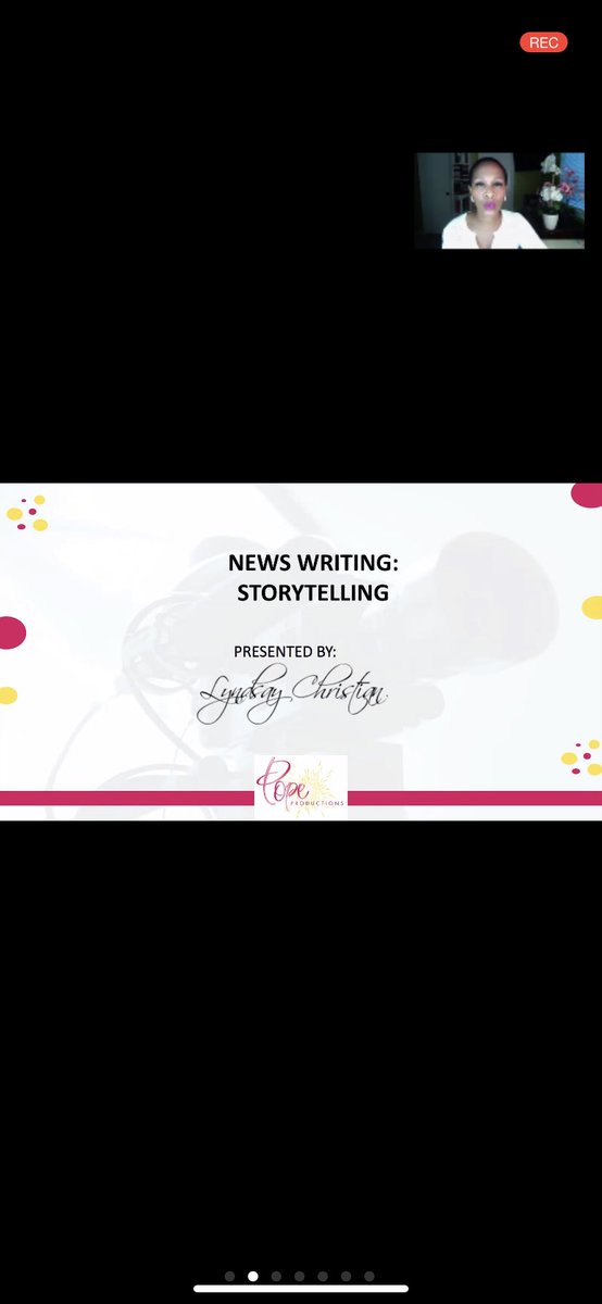 ChardebBrown's tweet photo. Storytelling webinar with #PopeProductions taught by @LynzChristianTV this is my second webinar with #PopeProductions I love them. https://t.co/8YXGxQsbJS