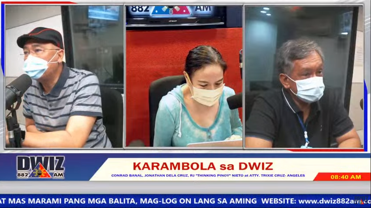 Mainit na talakayan at komentaryo —samahan sina Atty. @trxangeles, Jonathan Dela Cruz at Conrad Banal sa #KarambolaSaDWIZ | LIVE dwiz882am.com