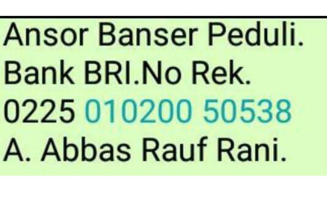 Sahabat bisa menyalurkan bantuan untuk masamba lutra  melalui rekening ini.