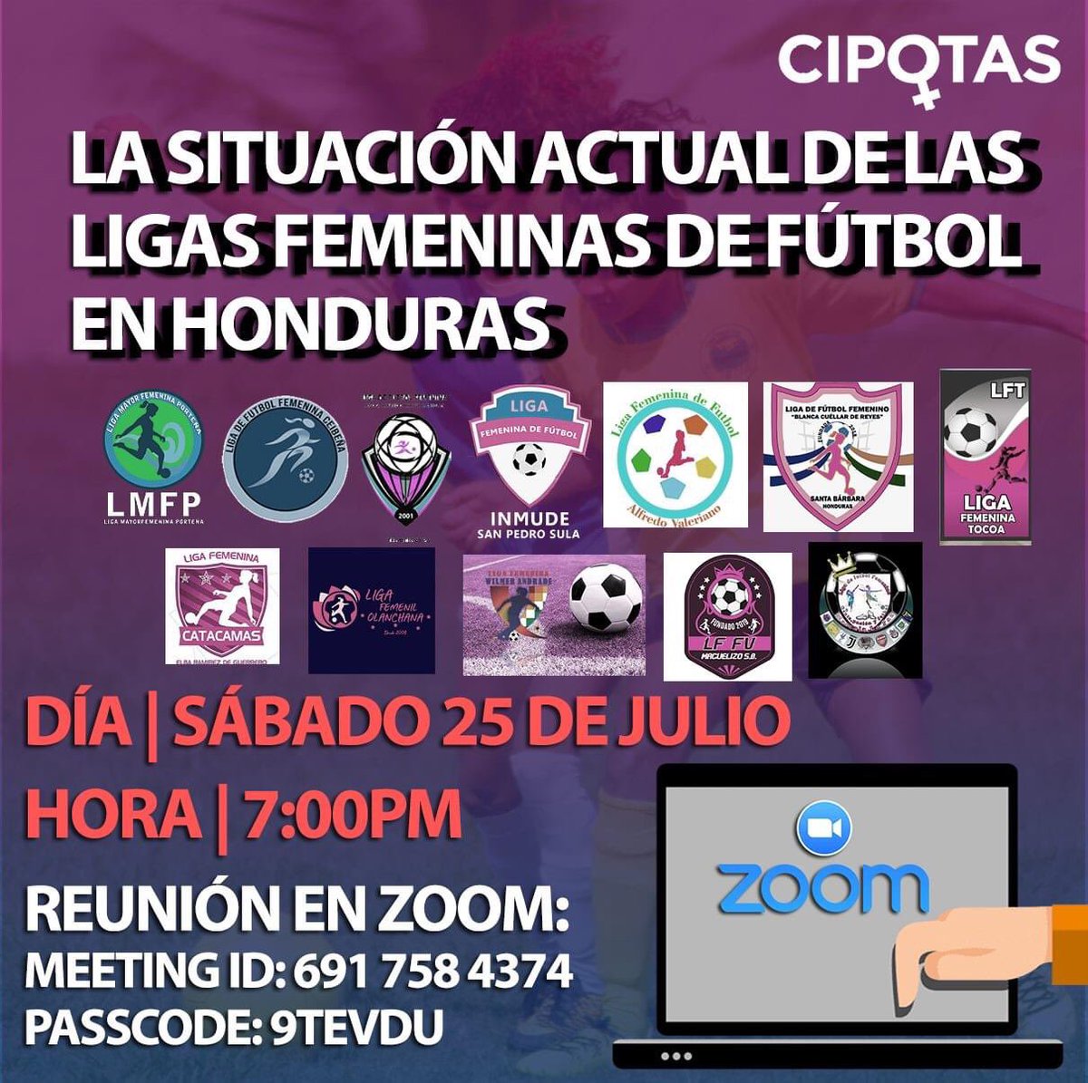 cipotashonduras's tweet photo. 👧⚽️ Este sábado se realizará una reunión con los presidentes y personas que están involucrados con las ligas femeninas de #Honduras para conocer más sobre sus proyectos con el fútbol femenino del país tras todo lo sucedido con el dinero que #FIFA proporciona a la #Fenafuth. https://t.co/I2QautPjCt