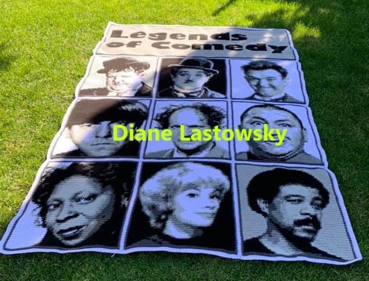 CglGraph's tweet image. Member Diane Lastowsky- Completed out CGL Classic Comedy Crochet Along Designed by The Graphalo aka Geeky Graphghans.com - The final measurements were 58 x 86 inches, she used a 4mm hook &amp;amp;
Impeccables by loops and threads. There is still time to join this Free CAL