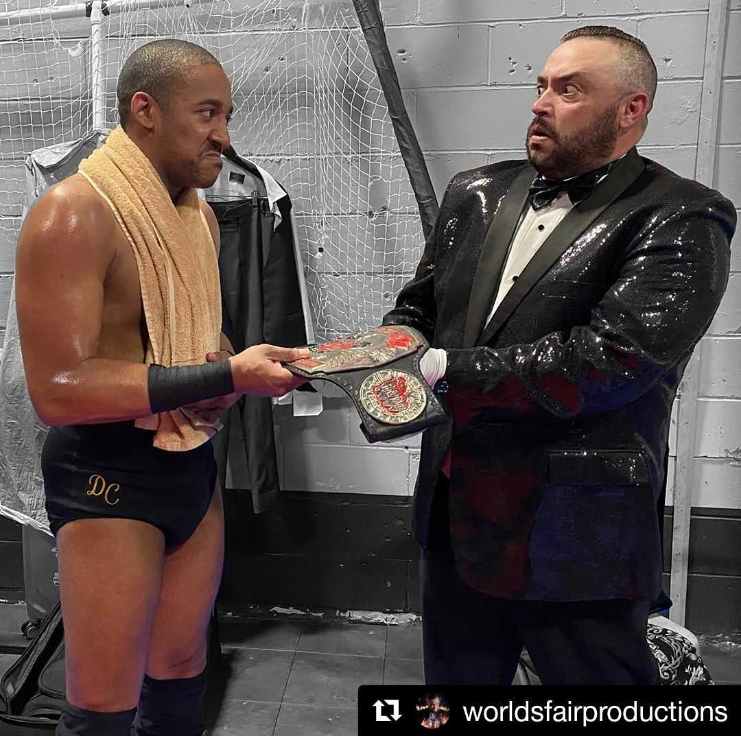 MrDariusCarter's tweet photo. #DC2Time @WOWPROWRESTLING #AndNEW #WorldChampion #SecretWars https://t.co/fm72LOy4kd