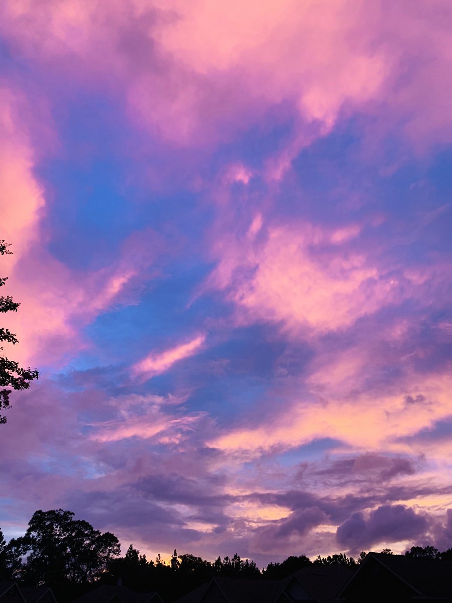 wxfollower's tweet photo. Cotton candy sunset in #semmesal @NWSMobile @spann @megtomwx #mobwx https://t.co/IXI6QAroHS