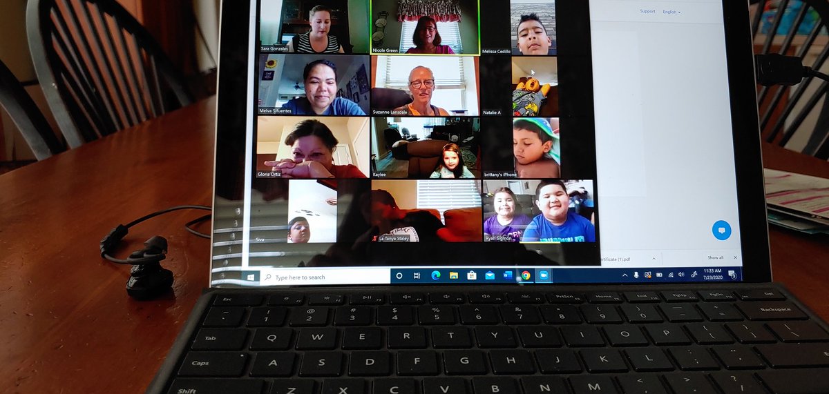 ngree124's tweet photo. Today @SaraGonzales27 and I had a great time playing kids version of #FamilyFeud with our #collabcuties Special thanks to our parents & to some pretty amazing adults @txvilcoq48, Ms Melva, Ms Gloria & Mrs. Staley ๐who joined our Zoom call. @NISD_ECE @nisdnicholses #NISDathome https://t.co/S8moSBJv9S