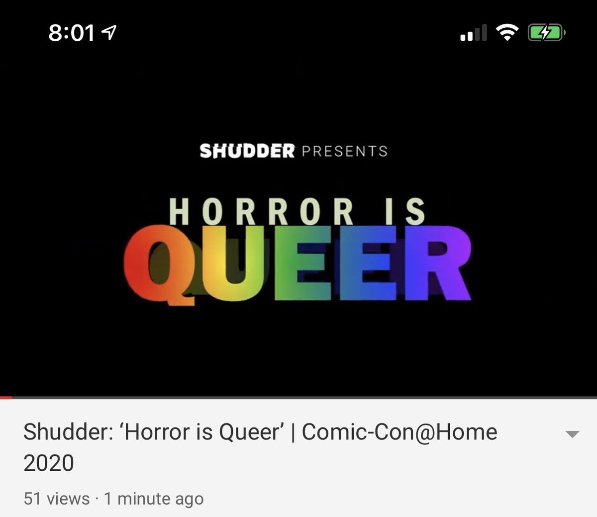 theanticritic's tweet photo. Now Watching!!!!!!! #HorrorIsQueer @shudder #SDCC2020 #HorrorQueer #QueerHorror https://t.co/dJcPTjEiDn