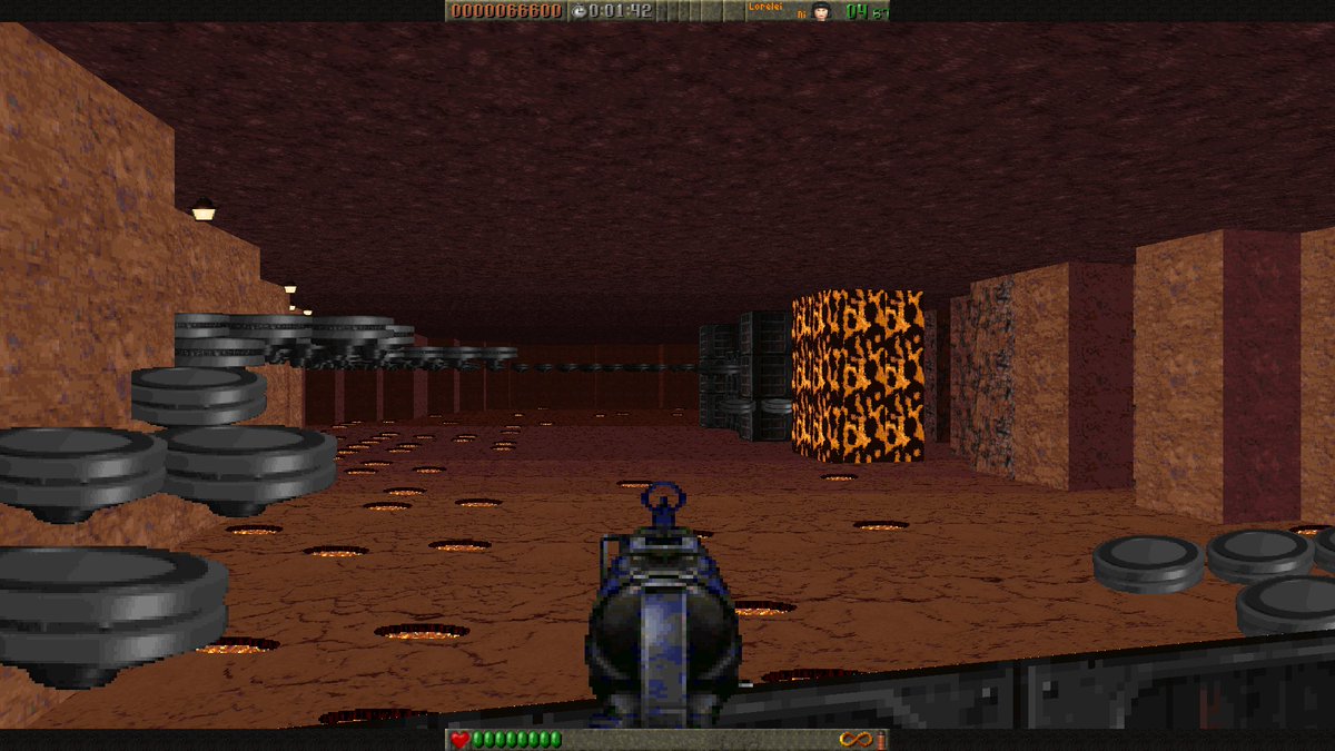 EmoLevelDesign's tweet photo. The Lion's Mane Volcano - new short single player episode for #RiseOfTheTriad

#DOSGames #RetroGames #leveldesign

Download: https://t.co/br4HdCogJH

Recommended #SourcePort: https://t.co/AkAlHkhvDm https://t.co/iszIUn2zxB