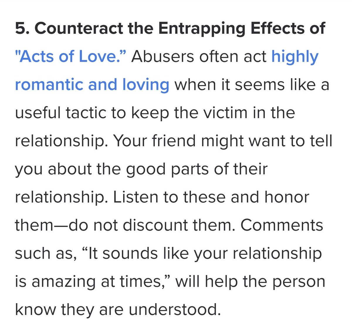 After the abuse comes the love bomb. Then back to abuse