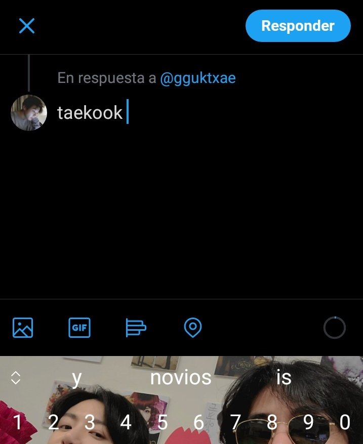 @gguktxae taekook novios mi teclado re rockstar