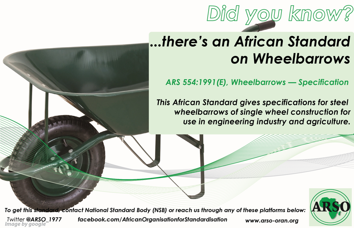 Did you know? 
There's an African Standard on Wheelbarrows...