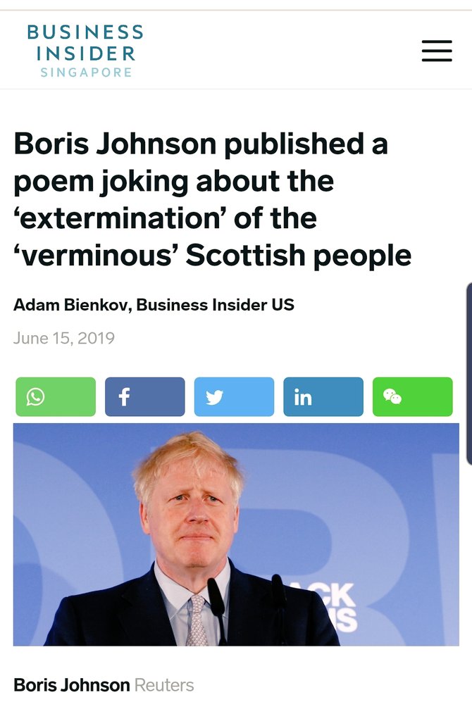 IsaNamee's tweet image. This idiot thinks that money from the UK government is some sort of gift.
If they don't like Nicola Sturgeon then they shouldn't vote for her.

Oh, wait.... They can't.

Arsehole.

Boycott their tacky wares.