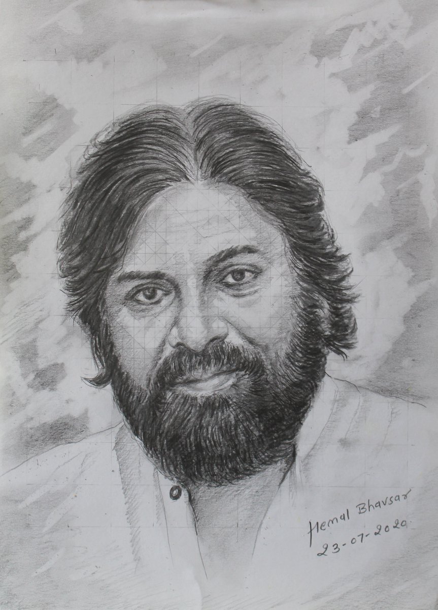 HemalBhavsar15's tweet photo. Hello @appusammangi Hon. Sir Shri Pawan Kalyan Ji, I am Hemal Bhavsar ,10 Years old student from Ahmedabad. Really, I am your big fan. I have prepared your portrait sketch. Give me your kind blessings. please share it 🙏 https://t.co/iA9NWSlE1S