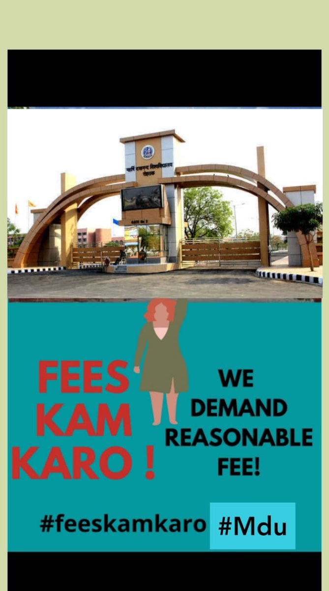 keshavsaptrishi's tweet photo. #MduFeesKamKaro
it's very unjust to demand the full fee ie 36000, which is extremly high 4 lot of parents to afford. The World Economy has been shattered due to Covid19.
@ugc_india @HRDMinistry
@narendramodi @OfficialMdu @dprmdurtk @cmohry @anilvijminister @mlkhattar @Dchautala https://t.co/HTplCsmgIK