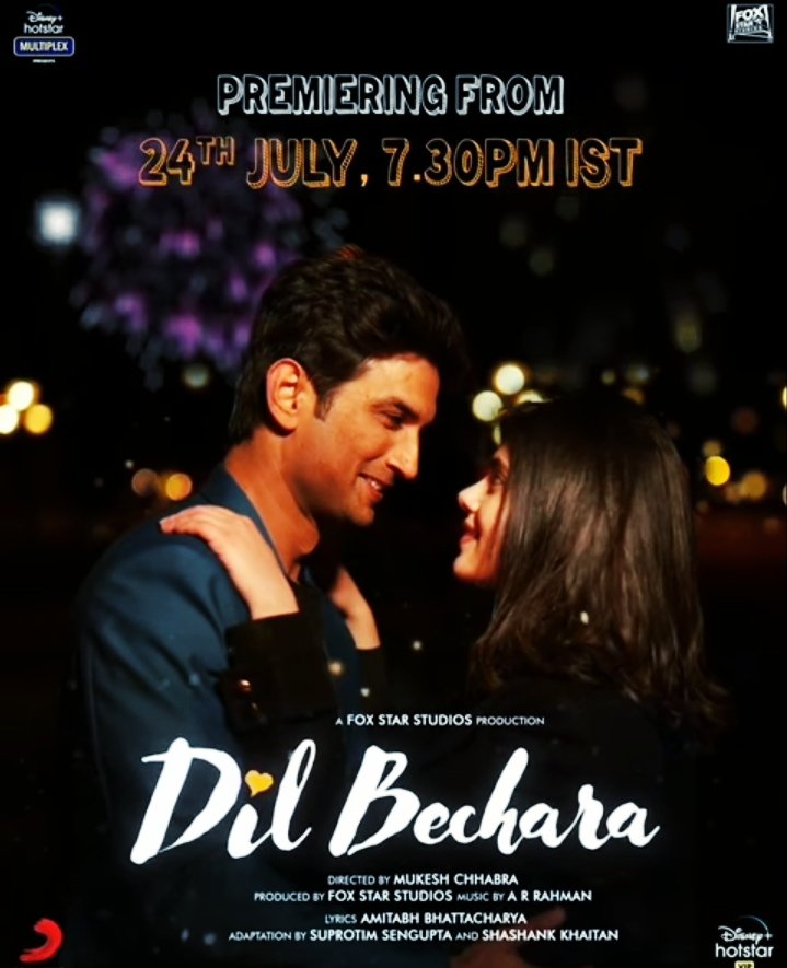 iRaviTiwari's tweet photo. Let's break all the records and make it a Resounding Success..Yess ♥️

Let's celebrate the #DilBecharaDay today!
Watch #DilBechara today On Hotstar at 7.30 PM IST. 

#DilBecharaDay https://t.co/56KnruFFjQ