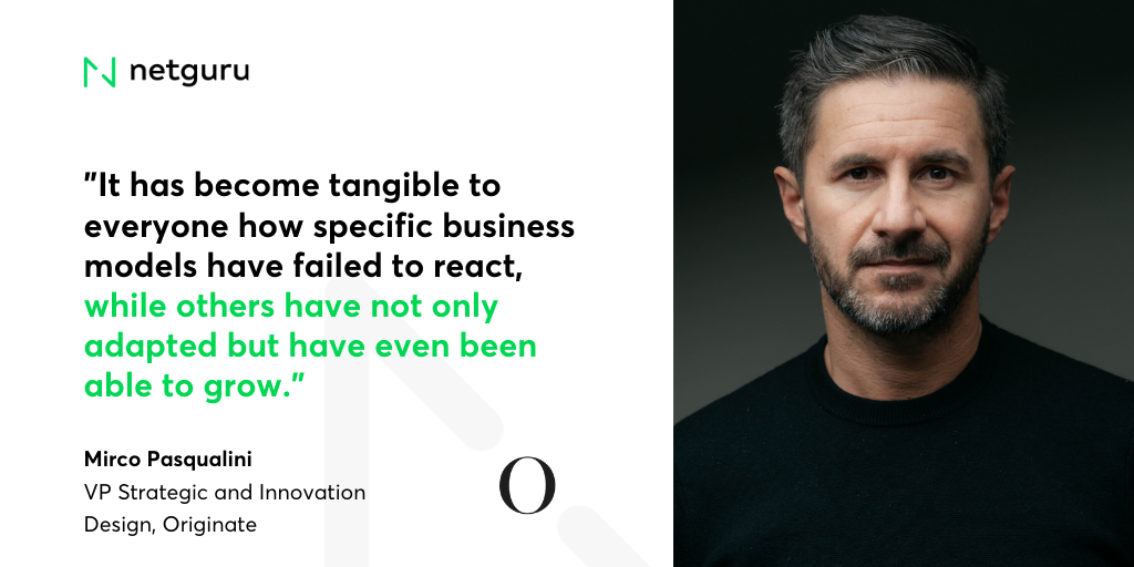We've asked <a href="/mircopasqualini/">Mirco Pasqualini</a>, VP &amp; Global Head of Design <a href="/Originate/">originate</a>  if there were any positive changes in the #retail industry brought on by the epidemic. Here's his answer:
hubs.ly/H0swPQF0
🚀 Read on to get 17 more positive #digitaltransformation examples!