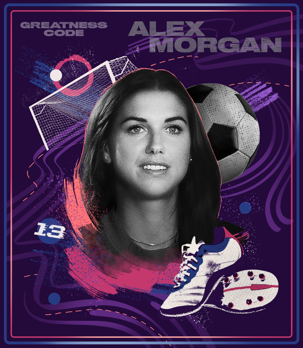 AppleTV's tweet image. .@AlexMorgan13 went from the bench to the starting lineup thanks to one dominating performance. Learn how it happened in #GreatnessCode on Apple TV+. apple.co/GreatnessCode