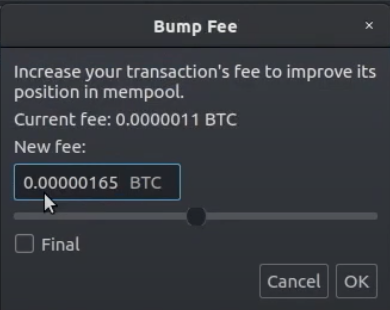 Now what happens when you send a transaction and there's immediately an unexpected fee spike?You can simply recreate the same transaction, but this time with a higher fee, and submit it to the network!Electrum helps you do this easily by clicking on the transaction like so: