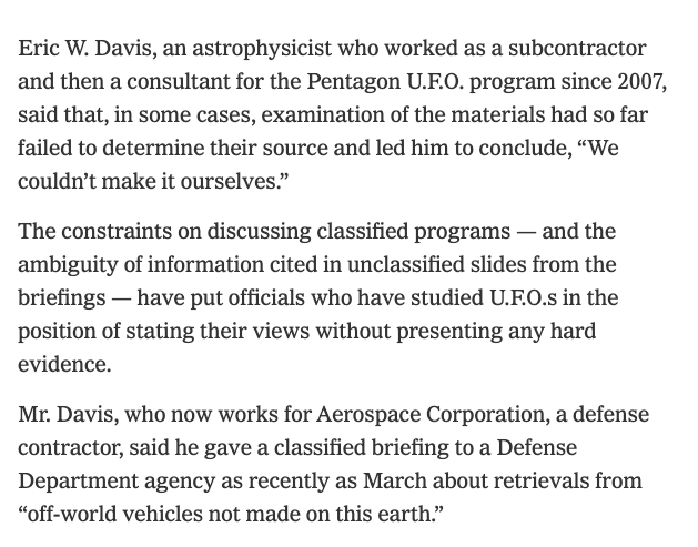 I like how the New York Times now regularly publishes articles suggesting that the earth is being visited by space aliens &amp; no one really cares because other stuff is going on.