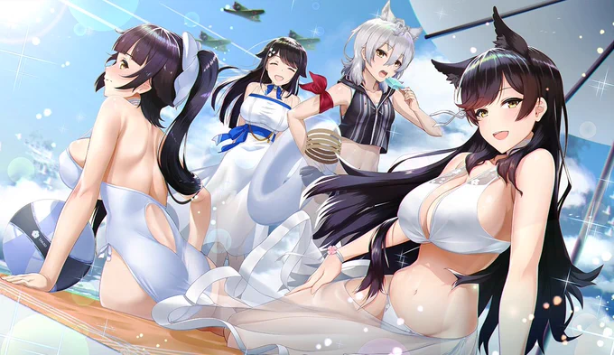 #アズレン水着ショー
愛宕oppai‼️ 