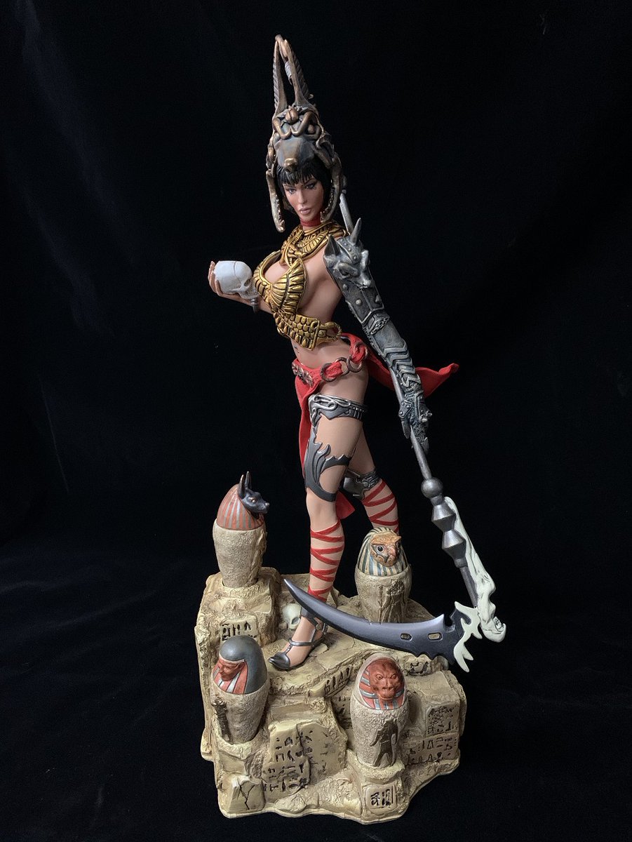 asiagoal's tweet photo. Yamato USA - Fantasy Figure Gallery Historical Goddess Collection Vol. 1: Anubis (Michel Rodrigurez) 1/6 Resin Statue https://t.co/ImQVCfpECS