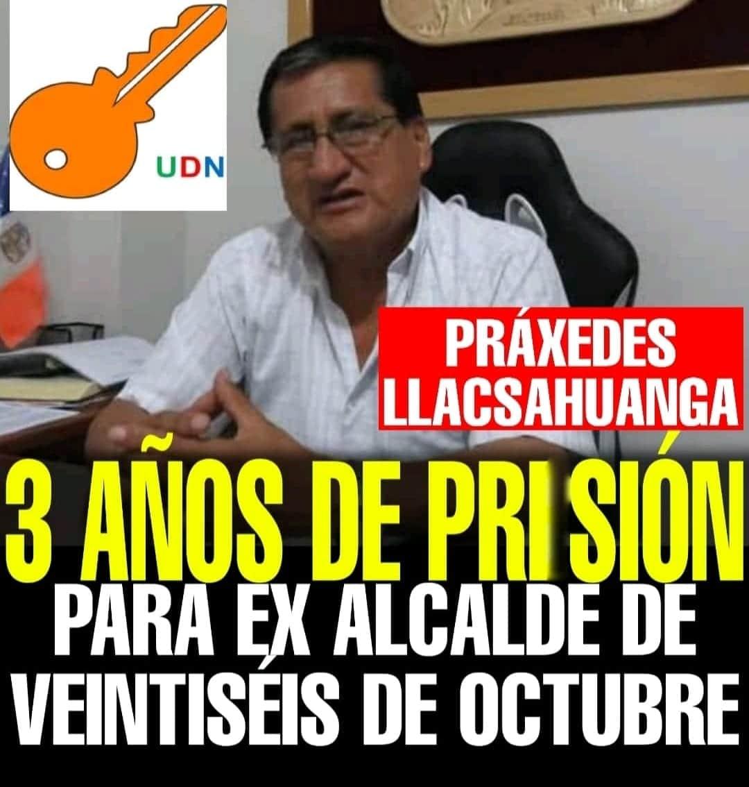 InfoTeckP's tweet photo. [DICTAN PRISIÓN]
El exalcalde de Veintiséis de Octubre, Práxedes Llacsahuaga, y otros dos exfuncionarios de dicha comuna, deberán cumplir 3 años de cárcel por corrupción. La Llavecita la llavecita la llavecita de #ReynaldoHilbck. https://t.co/84KlcaAgav