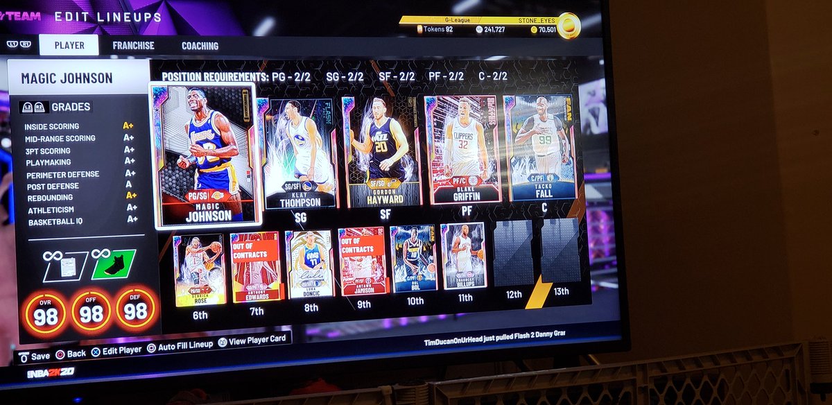 M1CH1GAN_MADE81's tweet photo. @YoFetti @FocusScout @NBA2K_MyTEAM Lol you guys. Your teams are so cute https://t.co/5NPcjM9xX4
