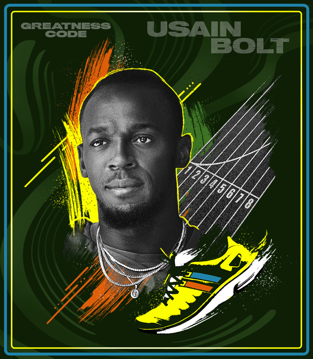 AppleTV's tweet image. As the fastest man in the world, @UsainBolt tells the story of the race that made him realize he was born to run in #GreatnessCode on Apple TV+. apple.co/GreatnessCode