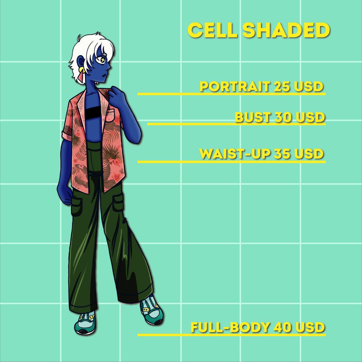 GalvanizedArt's tweet photo. New commission sheet, new commission prices! 💛 #commissions #commissionsopen #artcommissions #oc #originalcharacter https://t.co/dd5h5bciKD