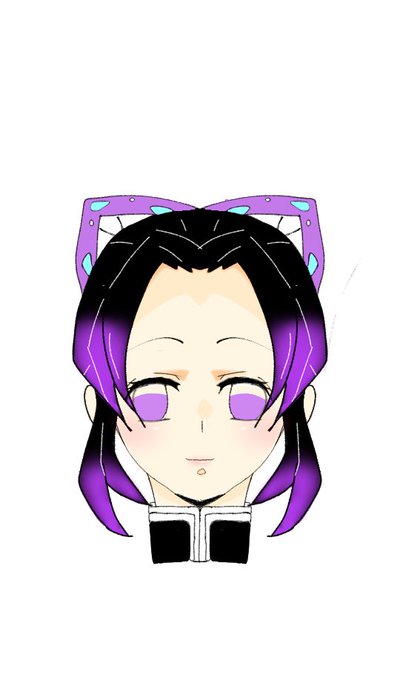 雅ﾐﾔﾋﾞさんがTwitterに投稿した胡蝶しのぶ(鬼滅の刃)のイラスト。