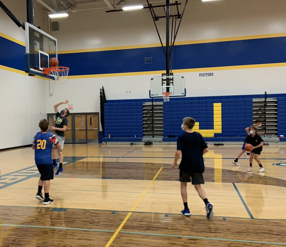 Johnsburg Basketball working hard and getting better.  This will pay off come November. #RunAsOne! <a href="/JHSSkyhawkBball/">Johnsburg Skyhawks Basketball</a>