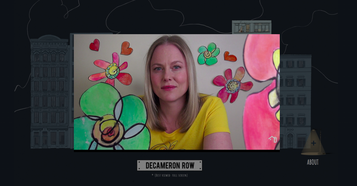 DecameronR's tweet photo. Enjoyed your piece very much @ingridbb_! Thank you for sharing your one-minute video to our online streetscape. You are one of 100 artists that have shared an original video postcard from your window forming a collective record of this unimaginable year.
#decameronrow #d2020 https://t.co/J2GGMN75va
